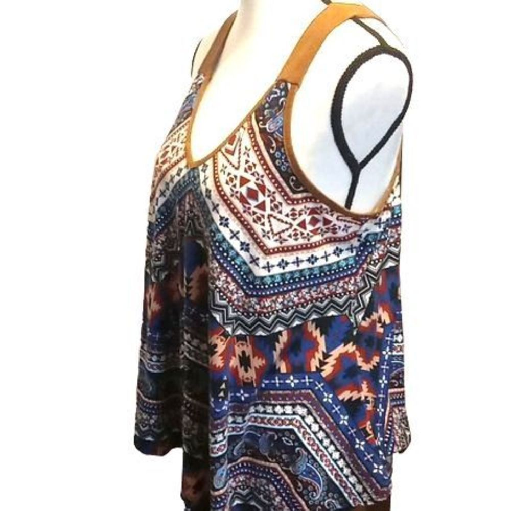 Southwestern Print Blouse Women's Size XL unbranded - Picture 3 of 5